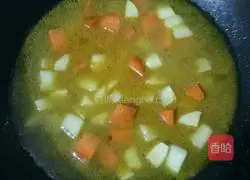 Illustration of how to make curry noodles 3