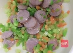 Cheese Omelette Rice (Internet celebrity fried rice) Flaming Mountain Recipe Illustration 3