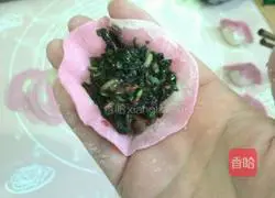 Illustration of how to make wild amaranth dumplings 16