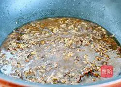 Illustration of how to make noodles with mushroom meat sauce 9