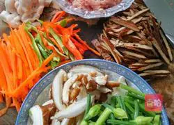 Illustration of how to make fried noodles 1