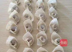 Illustration of how to make fresh meat wontons 4