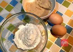 Illustration of how to make bean dregs and egg pancakes 1