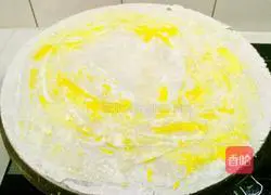 Illustration of how to make red pepper pancakes and fruits 10