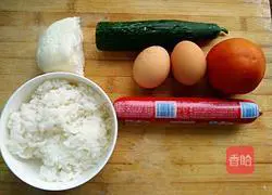 Illustration of how to make egg buns, steamed buns and fried rice 1