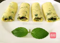 Illustration of how to make peppermint omelette 4