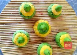 Pumpkin red bean paste steamed buns recipe 21