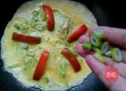 Illustration of how to make egg breakfast cake 7