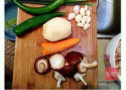 Illustration of how to make meatloaf and steamed eggs 3