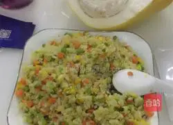 Egg Illustration of how to make fried rice 3