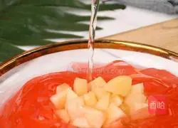 Illustration of how to make Peach Sprite Noodles that will make girls happy in the cool summer 5