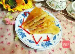 Illustration of how to make scallion pancakes (scallion pancakes) 18