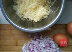 Potato, onion and oatmeal egg pancake recipe 2