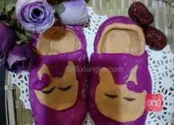 Illustration of how to make shoe steamed buns 15