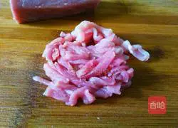 Double Illustration of how to make fried rice with shredded pepper and pork 5