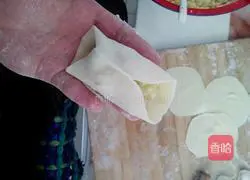 Illustration of how to make cabbage and egg vegetarian dumplings 9