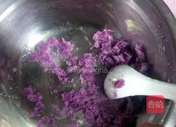 Illustration of how to make purple sweet potato buns 1