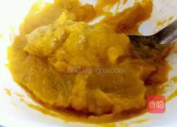 Pumpkin glutinous rice and sesame cake recipe 3