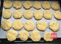 Illustration of how to make oatmeal and coconut shortbread 6