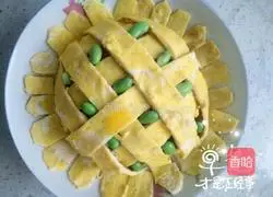 Illustration of how to make sunflower diced fried rice 9