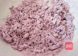 Illustration of how to make purple potato blossom steamed buns 3