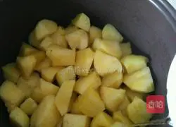 Illustration of how to make potato stewed rice 6