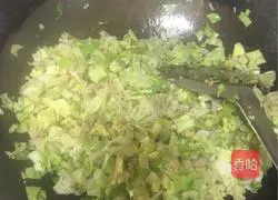 Illustration of how to make stuffed buns with potatoes, cabbage, minced meat, mushrooms and cauliflower 7