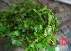 Illustration of how to make fried rice with water chestnut leaves and bacon 1