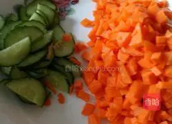 Illustration of how to make fried rice 1