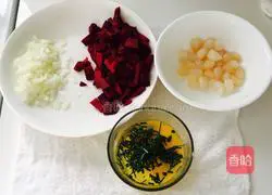 Beet Fried Rice/Retain the colors of spring Illustration of how to do it 1