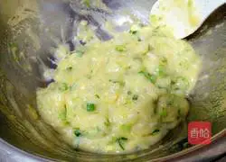 Illustration of how to make various green onion potato cakes 5