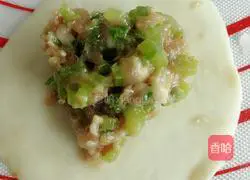 Pork fragrant Illustration of how to make dumplings stuffed with celery filling 11