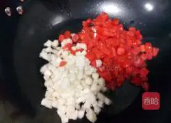 Illustration of how to make fruit fried rice 6