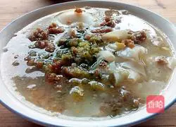 Illustration of how to make pickled cabbage noodles 6