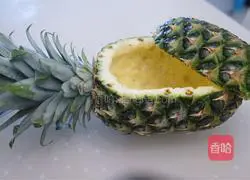 Pineapple (pineapple) Illustration of how to make fried rice 1