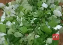 Chopped green onion Egg pancake recipe 2