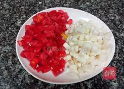 Illustration of how to make fruit fried rice 3