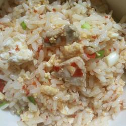 Egg and meat fried rice
