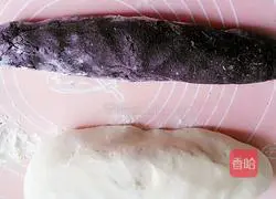 Illustration of how to make black rice and two-color steamed buns 5