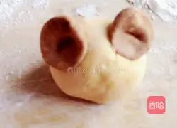 Illustration of how to make pumpkin and piggy steamed buns 8