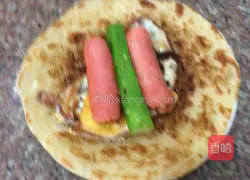 Illustration of how to make Taiwanese hand cakes 6