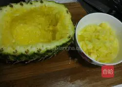 Illustration of how to make pineapple (pineapple) fried rice 4