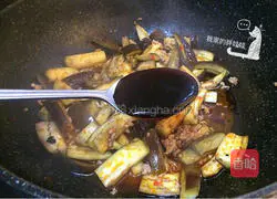 Illustration of how to make oyster sauce and eggplant noodles 6