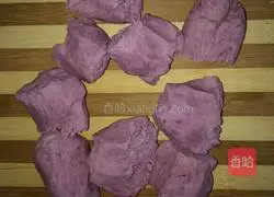 Illustration of home-style purple sweet potato buns 3