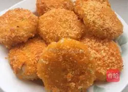 Illustration of making mashed potato cake 10