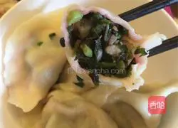 Illustration of how to make amaranth stuffed dumplings 9