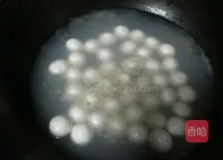 Illustration of how to make ham glutinous rice balls (sesame flavor) 2