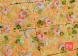 Illustration of how to make shrimp and egg pancakes 11