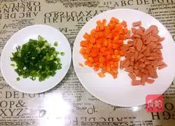 Illustration of how to make egg fried rice 2