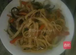 Shredded Pork Fried Noodles Illustration of how to do it 7